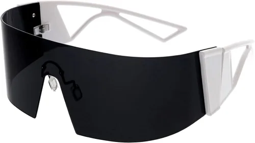 Vista 2 de zeroUV - Gafas de sol futuristas de una pieza retro de los años 80 D305
