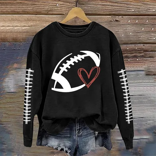 Vista 3 de Sudadera casual para mujer, manga larga, con cuello redondo, ropa de primavera, tallas S-3XL