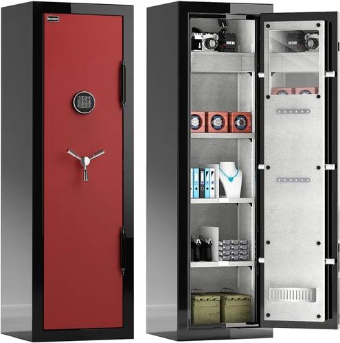 Vista 13 de Caja fuerte ignífuga con bloqueo digital – Caja fuerte grande resistente de 8.12 pies cúbicos para el hogar, la oficina y los negocios Diseño