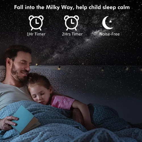 Vista 4 de Galaxy Projector for Bedroom,Planetarium Star Projector,Ultra Clear Galaxy Night Light with 4K Replaceable 13 Galaxy Discs 360 Degree Rotation Real