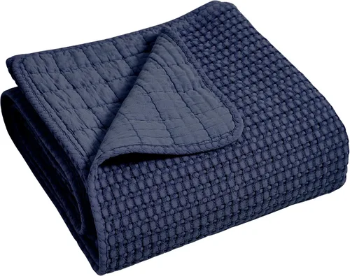 Vista 14 de Levtex Home - Colección Mills Waffle - Manta - Waffle de algodón Adobe - Tamaño de la manta 50 x 60 pulgadas.