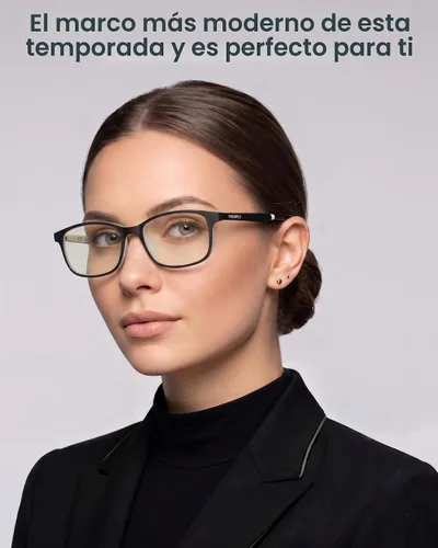 Vista 2 de Prospek Blue Light Blocking Computer & Reading Glasses, 0.00 to +3.00 Blanco - Negro