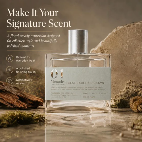 Vista 7 de Destination Unknown 3.4 oz. Eau de Parfum de Memoire Archives