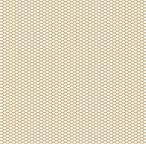 Vista 5 de MD Building - Hoja de aluminio expandible, latón, 24 x 48 x 0.032 pulgadas Interior/Exterior Projects, DIY Decor Panel, Lightweight Metal Mesh