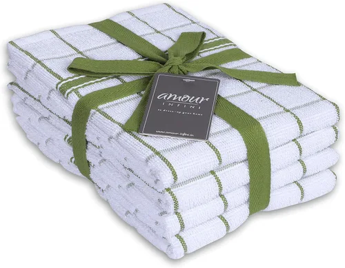 Vista 18 de AMOUR INFINI Juego de 8 paños de cocina ultra suaves, altamente absorbentes, de secado rápido, paños de cocina y limpieza de 12 x 12 pulgadas