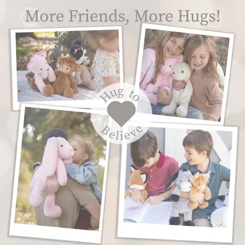 Vista 6 de World's Softest Animal de Peluche Relleno para Bebé, Niños Pequeños, Niños, Adultos - Adorable Juguete Hecho de Materiales de Calidad Aptos