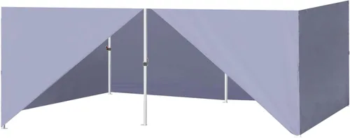 Vista 45 de Eurmax USA - Kit de paredes con cierre completo para toldo desplegable de 8x8 pies, solo 4 paredes (verde bosque)