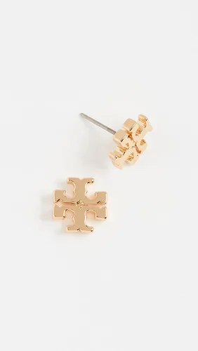 Vista 4 de Tory Burch Pendientes de tuerca con logotipo para mujer Metal No aplicable