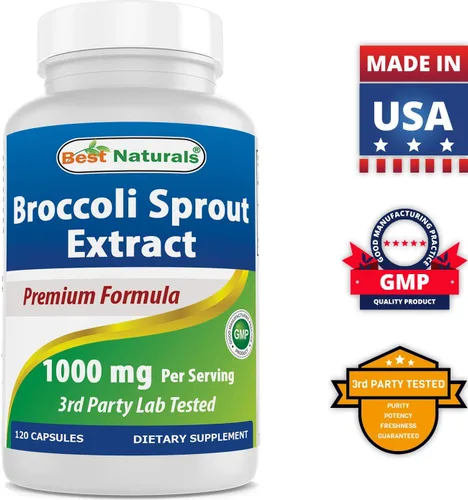 Vista 6 de Best Naturals Extracto de brotes de brócoli, 1000 mg y gluconato de zinc 50 mg
