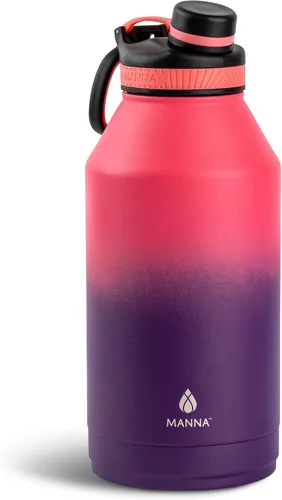 Vista 12 de Manna Saratoga - Botella de acero inoxidable con aislamiento de doble pared, 40 onzas, color baya degradado