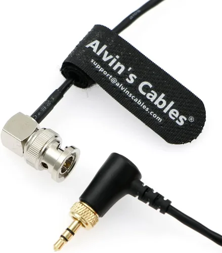 Vista 5 de Alvin's Cables Cable TRS a BNC de código de tiempo de 0.1 in para Canon C70 para Sony F55 FX9, Zaxcom, Zoom F4 F8 F8n de Deity Timecode Generator