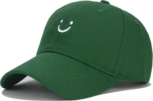 Vista 19 de Umeepar Gorra de béisbol con cara sonriente para mujeres y hombres, ajustable, de perfil bajo, de algodón, sin estructura, para papá
