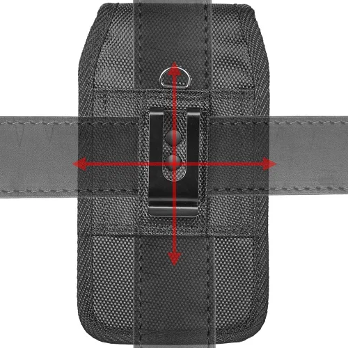 Vista 4 de LUXMO - Funda de lona resistente y resistente para teléfono celular, con clip para cinturón, compatible con Samsung Galaxy Motorola Moto TCL Nokia