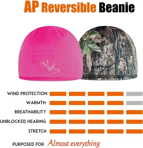 Vista 5 de EDTREK Gorro reversible multiusos – Gorro ultra cómodo y suave para exteriores