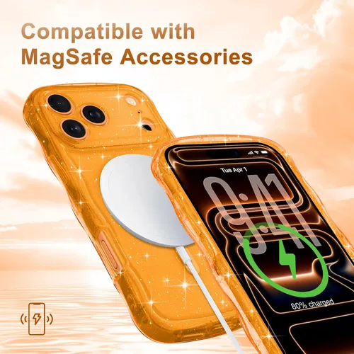 Vista 134 de Pepmune Funda magnética para iPhone 17 Pro Max, color rosa