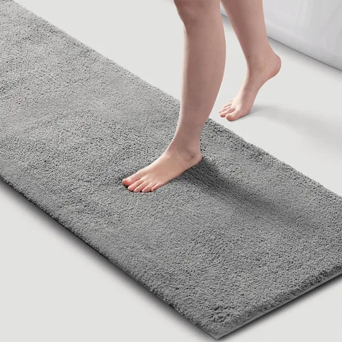 Vista 30 de Madison Park Alfombra de Baño Antideslizante, Tapete de Felpa Lujoso, Absorbente, Secado Rápido, Diseño de Spa, Decoración de Baño Marshmallow, Crema