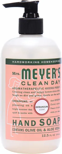 Vista 2 de Mrs. Meyer's Clean Day - Jabón líquido para manos, manzana, botella de 12.5 onzas líquidas