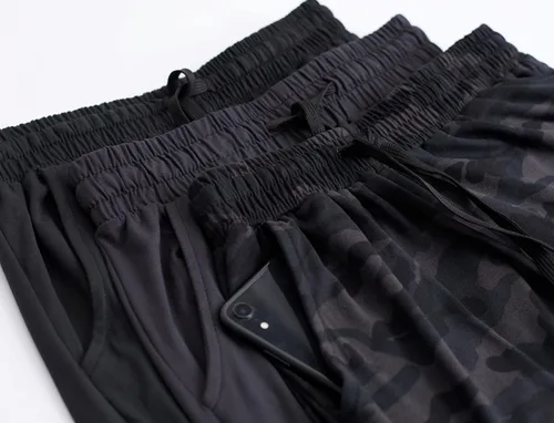 Vista 4 de Paquete con 3 unidades Pantalones deportivos de yoga ultra suaves para mujer con bolsillos y cordón (disponibles en tallas grandes)