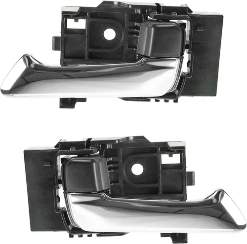 Vista 54 de TRQ Juego de 2 manijas de puerta interior trasera cromada y cachemira para Chevy GMC