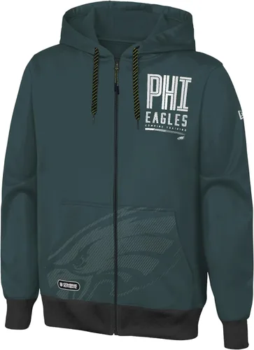 Vista 7 de Outerstuff NFL - Sudadera con capucha para hombre con cremallera completa en colores del