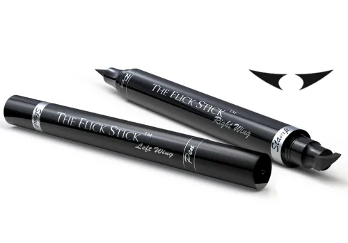 Vista 8 de Delineador de ojos – de Vogue Effects, delineador líquido de ojos negro, impermeable, a prueba de manchas, con efecto curvo de larga duración, curva