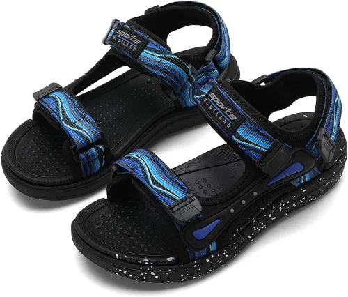 Vista 6 de kulebear Sandalias deportivas de verano para niños senderismo playa al aire libre puntera abierta sandalias deportivas para niños