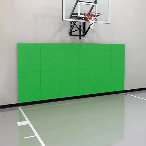 Vista 12 de Acolchados de Pared para Gimnasio Almohadilla de Protección de Pared para Cancha de Baloncesto - Colchoneta de Pared de Espuma Gruesa de 2" Negro
