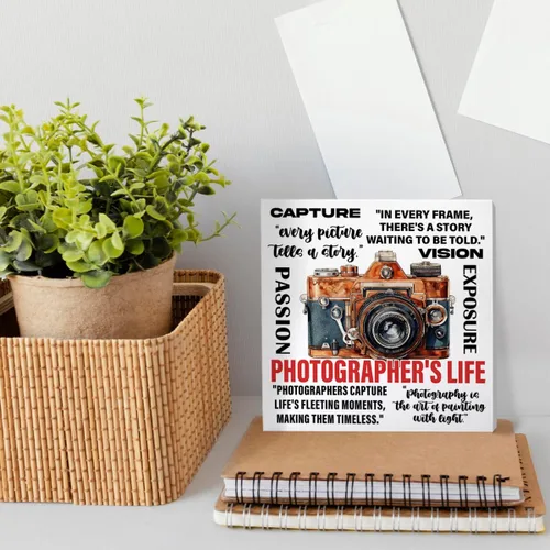 Vista 3 de Regalos para amantes de la fotografía para hombres y mujeres, regalo de cumpleaños de Navidad para fotógrafos, amantes de la cámara, regalo