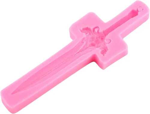 Vista 9 de Molde de silicona con espadas para armas de fondant para decoración de pasteles, decoración de cupcakes, dulces, chocolate, polímero, pasta de goma