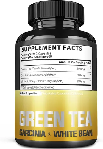 Vista 8 de Píldora de extracto de té verde EGCG 16000 mg por porción con 12000 mg de té verde, 2000 mg de Garcinia Cambogia y 2000 mg de frijol blanco - Apoya