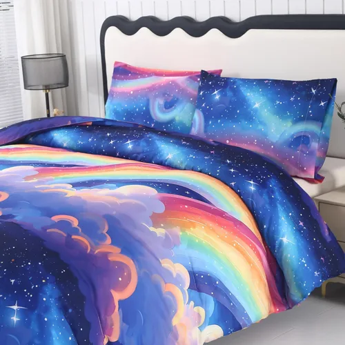 Vista 18 de MAG Juego de edredón floral de 3 piezas, tamaño individual, juego de ropa de cama de microfibra con estampado de flores negras, para todas