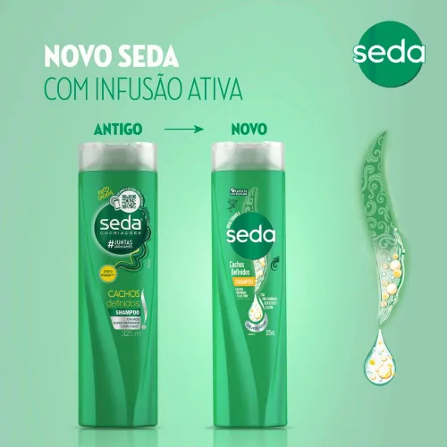 Vista 7 de Linha Cachos Definidos Seda - Champú 11.0 fl oz - (Seda Defined Curls Collection - Champú 11 Fl Oz)