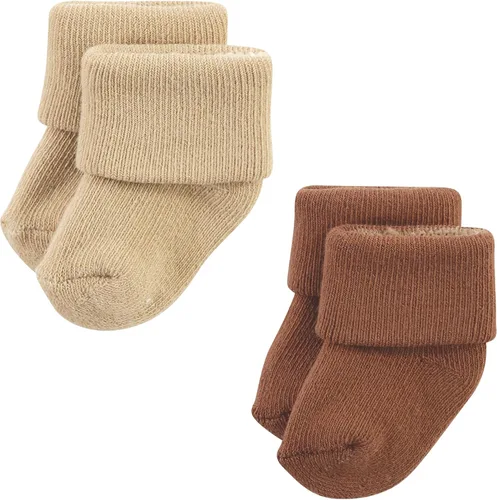 Vista 5 de Hudson Baby - Calcetines de algodón para recién nacidos y Terry para bebé niña