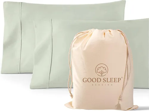 Vista 11 de Juego de 2 fundas de almohada estándar de 1000 hilos, 100% algodón egipcio, fundas de almohada 01. blanco