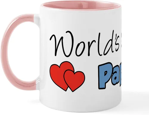 Vista 27 de CafePress Papou (Worlds Best) Taza de café de cerámica (11 oz (11.0 fl oz)