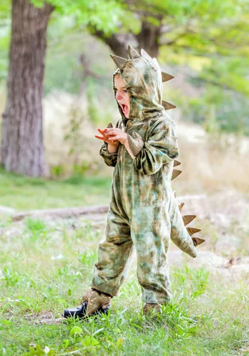 Vista 3 de Disfraz de dinosaurio para niños Multicolor