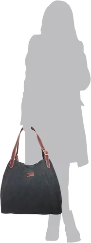 Vista 7 de Bijoux De Ja - Bolso grande para mujer, de piel auténtica