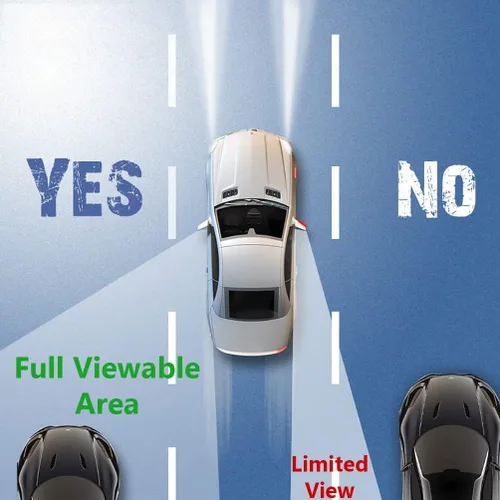 Vista 3 de Blind Spot Glass 2" Mirror (4 Pack) Compatible with Mercedes-Benz Sprinter Cab Chassis Van with Anti-Fog, Blur, Rust, Corrosion Resistant Aluminum