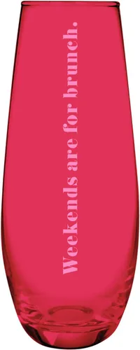 Vista 5 de Creative Brands slant collections - Vaso de copa de champán sin tallo, 11.8 onzas, Lady Of Leisure