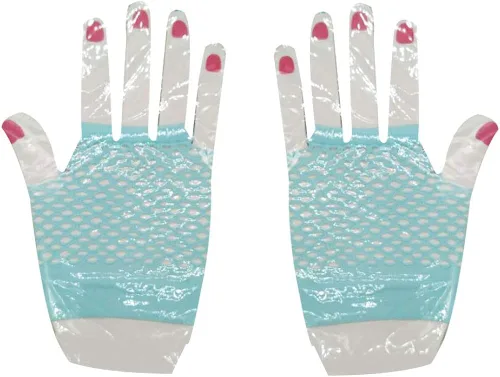 Vista 5 de ink2055 Guantes de malla de malla sin dedos para fiesta de despedida de soltera