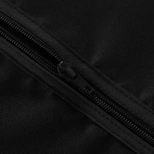 Vista 5 de LUSHVIDA Mantel cuadrado para exteriores con agujero para sombrilla y cremallera, 54 x 54 pulgadas, color negro, lavable, impermeable, a prueba