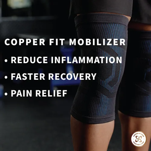 Vista 2 de Rodillera Mobilizadora de Rodilla Copper Fit – ProSeries con Estabilizadores Laterales Removibles para Recuperación Avanzada – Movilidad, Dolor