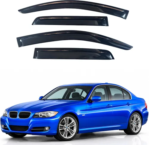 Vista 357 de Visera de ventana IG para Ford Focus Sedán y Hatchback 2012-2018, Protector de ventana lateral para lluvia y viento estilo Mugen, extra duradero