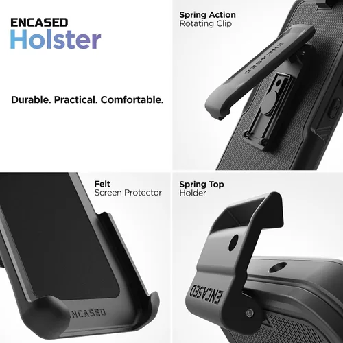 Vista 9 de Encased Funda para cinturón para Motorola Edge Plus 2023 con clip de funda, compatible con MagSafe, carga magnética y accesorios (Moto Edge + 2023)