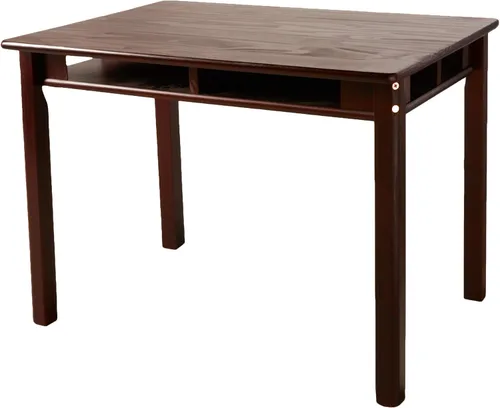 Vista 2 de Lipper International – Juego de 2 sillas y mesa rectangular para niños, color avellana, Madera, Espresso