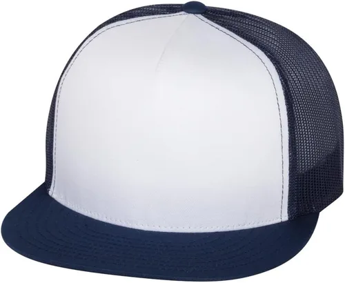 Vista 21 de Flexfit - Gorra ajustable de malla elástica en dos tonos Negro