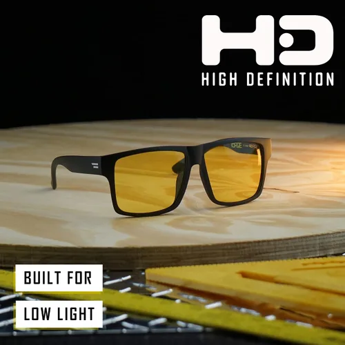 Vista 5 de TOROE Gafas de sol polarizadas RANGE Night Driving HD para hombre ligero TR90 marco cuadrado