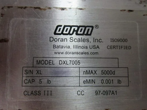 Vista 2 de DXL7005 - Base de báscula de acero inoxidable
