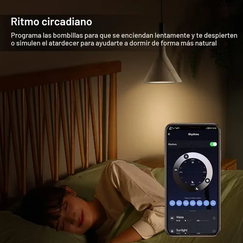Vista 7 de Bombilla inteligente GU10 compatible con Alexa, Google Home, SmartThings, bombillas LED WiFi de 5 W, cambio de color, no requiere concentrador