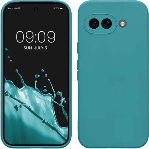 Vista 207 de kwmobile Funda compatible con Google Pixel 9 - Funda protectora delgada de TPU para teléfono - Acabado mate suave - Piedra antigua